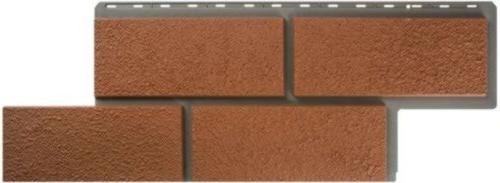 Фасадная панель Альта-Профиль Неаполитанский камень - Терракотовый купить в Ульяновске