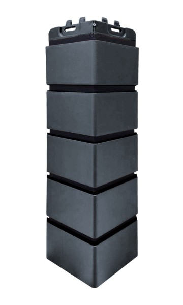 Угол Grand Line состаренный кирпич премиум Графит (шов RAL 9005) купить в Ульяновске