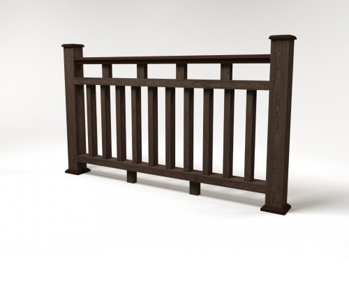 Ограждение из ДПК FG8 венге купить в Ульяновске