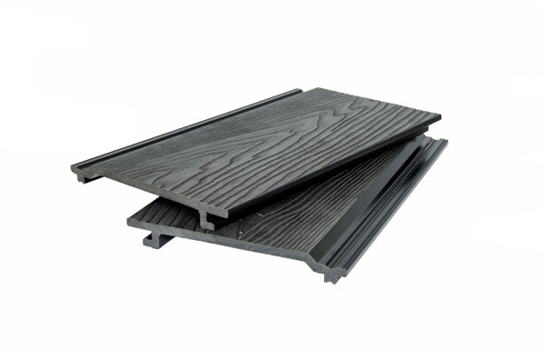 Фасадная доска POLIVAN GROUP 3D фактура дерева DENPASAR чёрный купить в Ульяновске