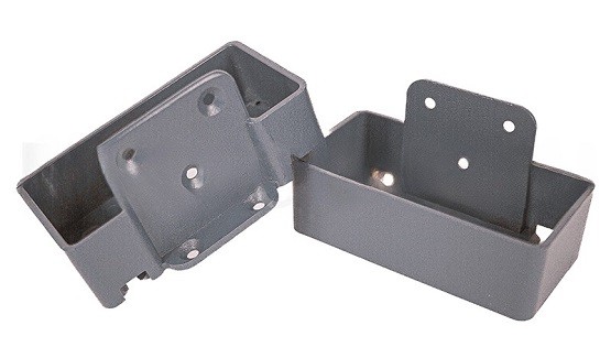 Крепление перил прямое из алюминия GardenParkett Серый купить в Ульяновске