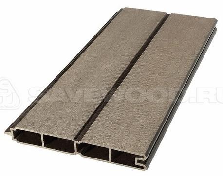 Заборный профиль из ДПК Savewood SW Agger матовый тёмно-коричневы купить в Ульяновске