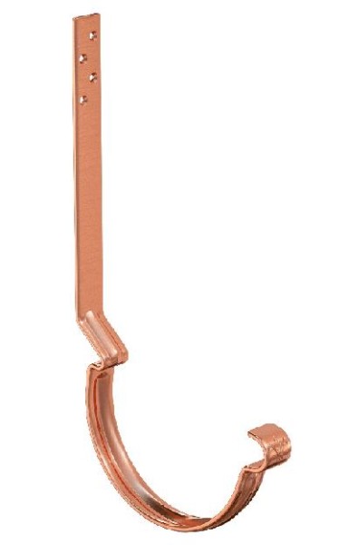 Водосток Aquasistem, система 150/100 - Крюк крепления желоба удлиненный (усиленный) медный купить в Ульяновске