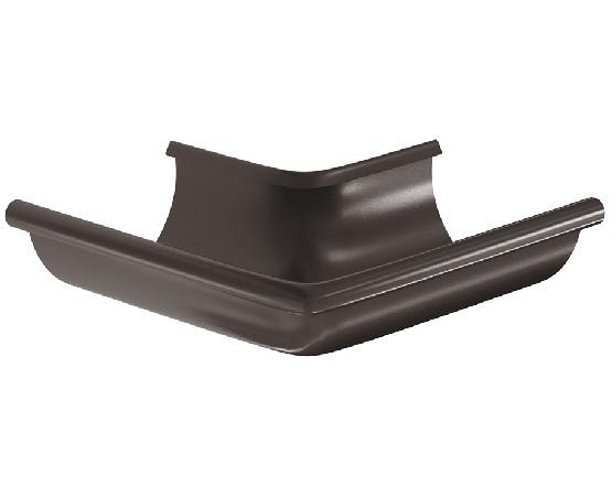 Водосток Aquasistem, система 150/100 -  Угол желоба, наружный 90° RR 32 Тёмно Коричневый купить в Ульяновске